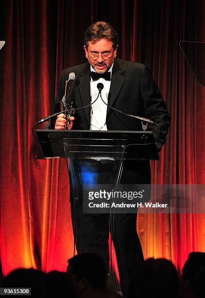 Sean Hepburn Ferrer speaks onstage at the 2009 UNICEF Snowflake Ball at Cipriani 42nd Street on December 2, 2009 in New York City.