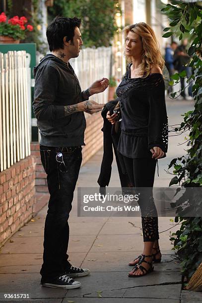 Television personalities Amber Smith and Phil Varone sighting on December 2, 2009 in West Hollywood, California.