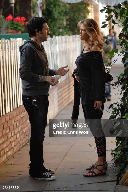 Television personalities Amber Smith and Phil Varone sighting on December 2, 2009 in West Hollywood, California.