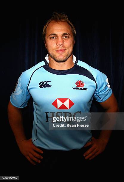 Phil Waugh of the Waratahs poses during the New South Wales Waratahs 2010 Super 14 jersey launch at The Canterbury Store on December 3, 2009 in...