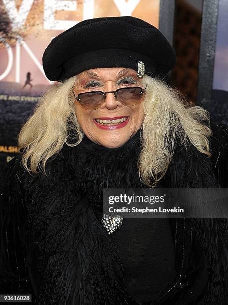 Actress Sylvia Miles attends the special screening of "The Lovely Bones" at the Paris Theatre on December 2, 2009 in New York City.