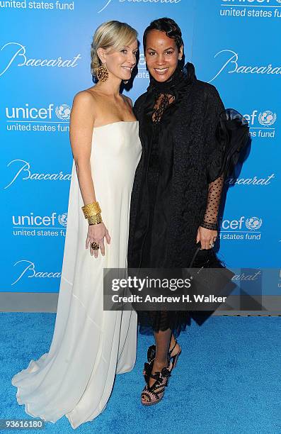 Hillary Gumbel and Erica Reid attend the 2009 UNICEF Snowflake Ball at Cipriani 42nd Street on December 2, 2009 in New York City.