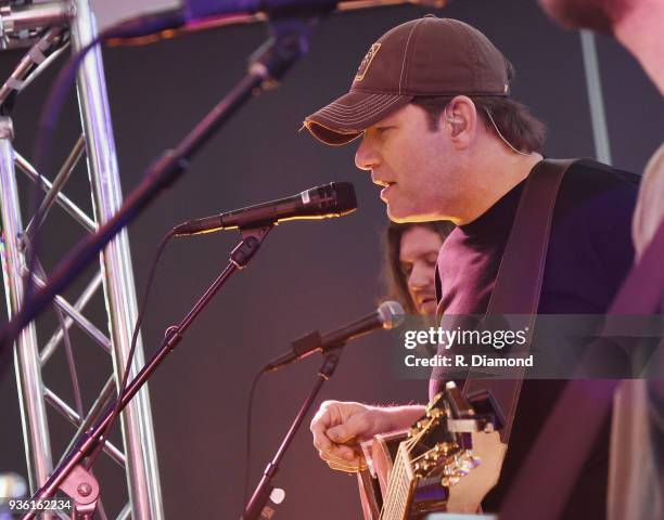 Rodney Atkins performs during his Listening Event on The Steps at WME on March 21, 2018 in Nashville, Tennessee.