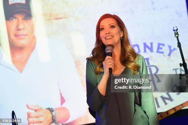S Alecia Davis hosts Rodney Atkins during his Listening Event on The Steps at WME on March 21, 2018 in Nashville, Tennessee.