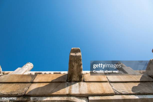 dragon head water osculum, the forbidden city, beijing china - mythical water dragon stock pictures, royalty-free photos & images
