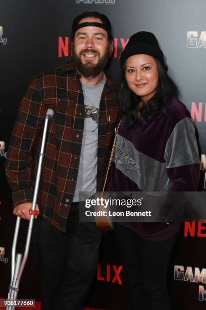 Chris Pontius attends the Premiere Of Netflix's "Game Over, Man!" at Regency Village Theatre on March 21, 2018 in Westwood, California.