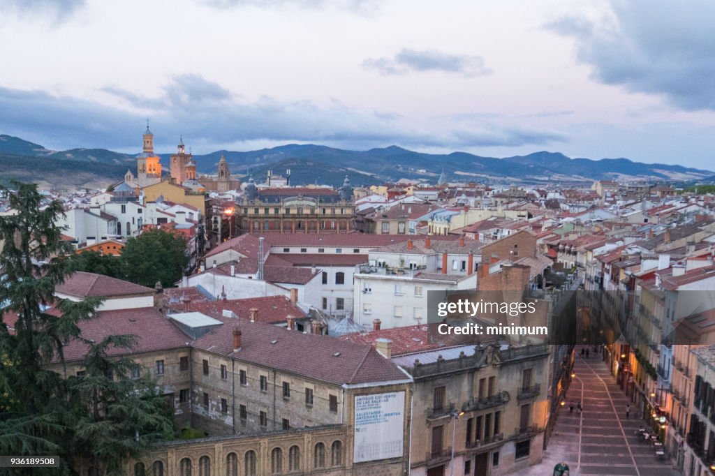 A High Angle View Point of Pamplona Spain