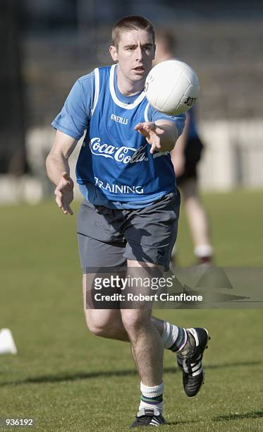 Darragh O'se of the Irish International Rules team in action during training as Ireland prepare to play Australia on Friday night at the MCG....
