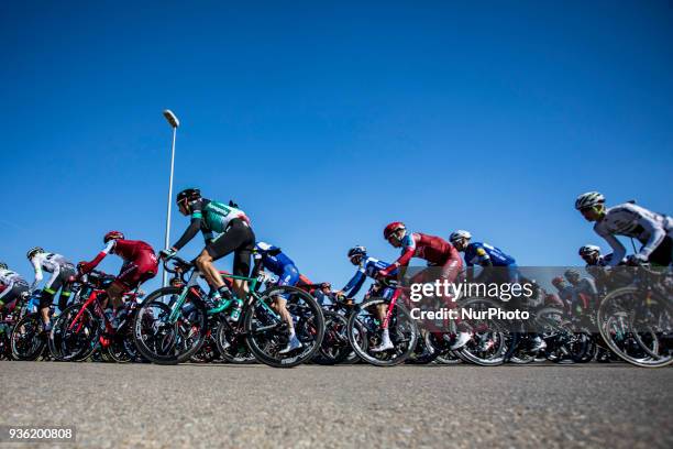 Davide of BORA HANSGROHE and 106 FABBRO, Matteo of TEAM KATUSHA ALPECIN in the middle of the peloton during the 98th Volta Ciclista a Catalunya 2018...