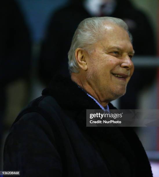 West Ham Chairman David Gold during Friendly match between Dagenham and Redbridge against West Ham United at Chigwell Construction stadium, Dagenham...