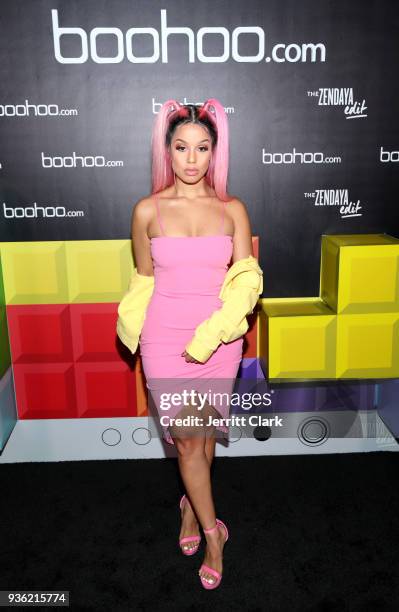 Nakita Johnson attends the launch of the boohoo.com spring collection and the Zendaya Edit at The Highlight Room at the Dream Hollywood on March 21,...