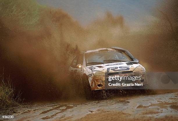 Ford Focus driver Francois Delecour of France in action during the Safari World Rally Championship held in Kenya. Mandatory Credit: Grazia...
