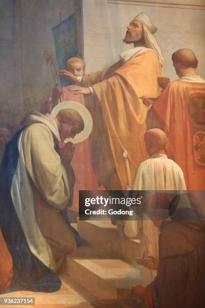 St. Cloud ordained priest. Church St. Clodoald. Saint-Cloud.
