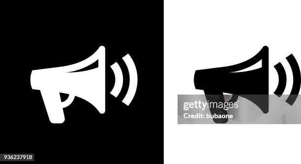 stockillustraties, clipart, cartoons en iconen met megafoon pictogram - megafoon