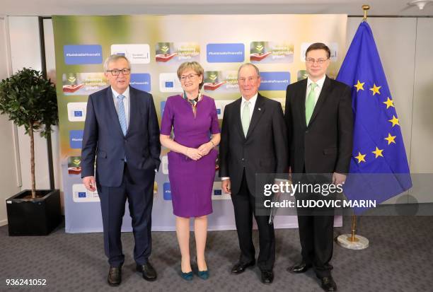 European commission president Jean-Claude Juncker , vice president of the European parliament Mairead McGuinness , vice president of the european...