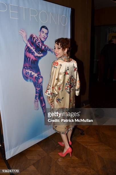 Jaqlin Medlock attends Stephen Petronio Company 2018 Gala honoring Patricia Field and Sylvia Drulie Mazzola at Kola House on March 21, 2018 in New...