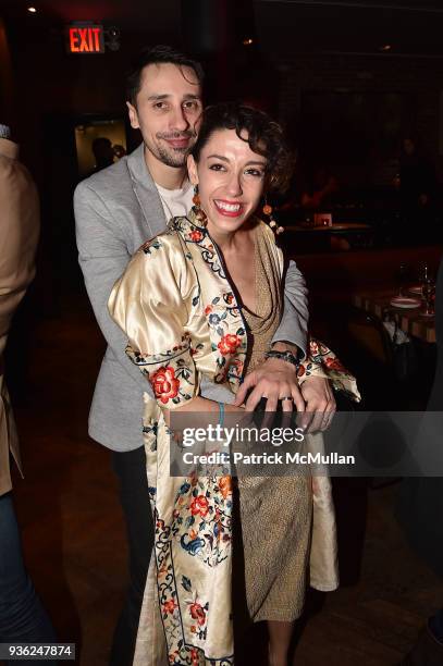 Ryan Thomas and Jaqlin Medlock attend Stephen Petronio Company 2018 Gala honoring Patricia Field and Sylvia Drulie Mazzola at Kola House on March 21,...