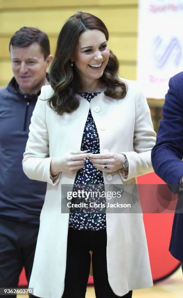 Prince William, Duke of Cambridge and Catherine, Duchess of Cambridge meet wheelchair basketball players, some of whom hope to compete in the 2022...