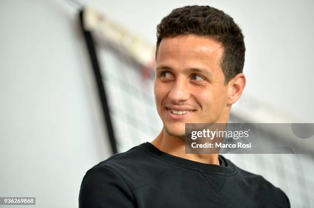 Luiz Felipe Ramos of SS Lazio durung the SS Lazio players meet school students on March 22, 2018 in Rome, Italy.