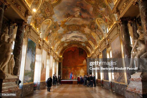 Illustration view of the Toulouse City Hall - Meeting at Toulouse City Hall during the State Visit in France of Grand-Duc Henri and Grande-Duchesse...