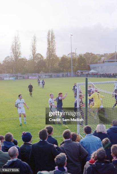 Dulwich Hamlet FC vs Burgess Hill Town F.C. At Champion Hill on 21st October 2017 in South London in the United Kingdom. Dulwich Hamlet was founded...