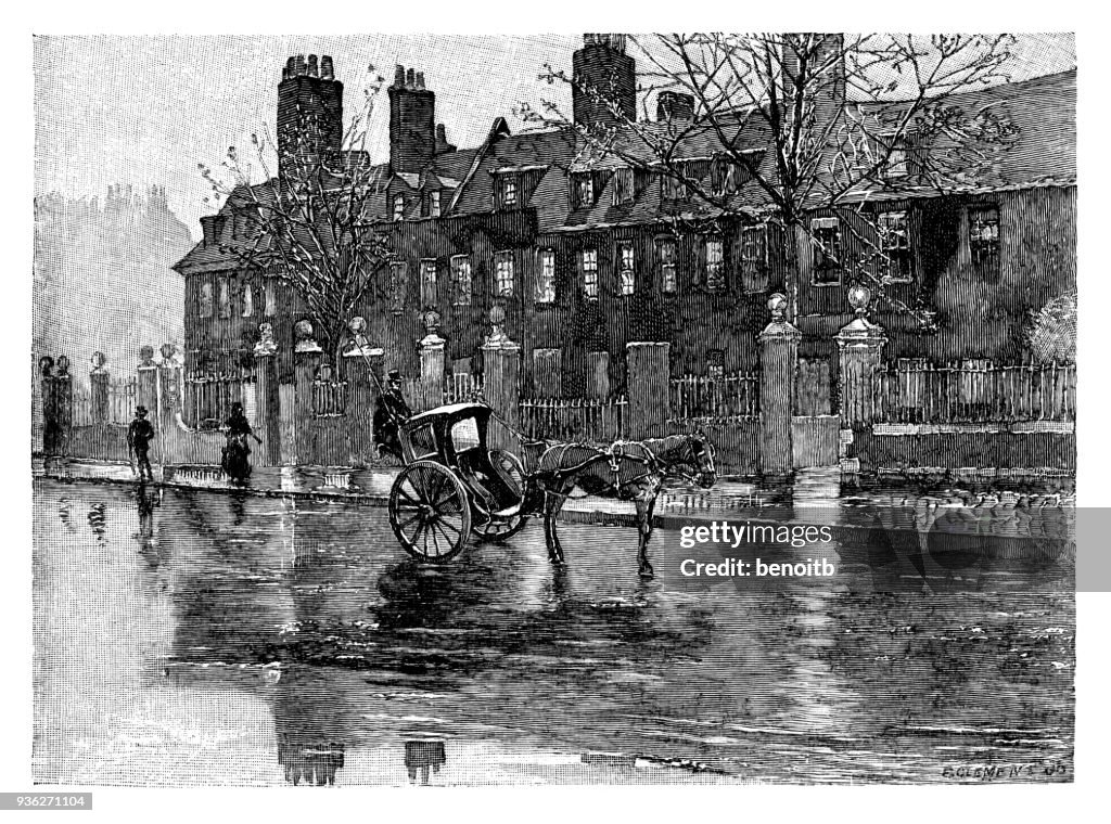 Old London Street Scene