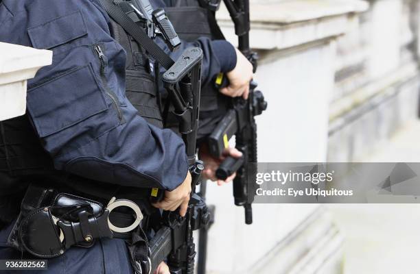 Law & Order, Police officers carrying firearms.