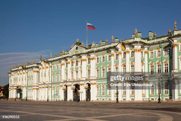 Russia, Saint Petersburg, The Winter Palace, Hermitage Museum, from Palace Square.