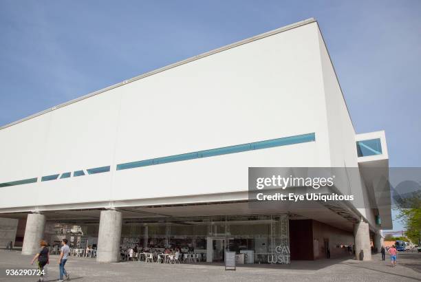 Portugal, Estredmadura, Lisbon, Belem, Cavalo Lusitano cafe in modern building.