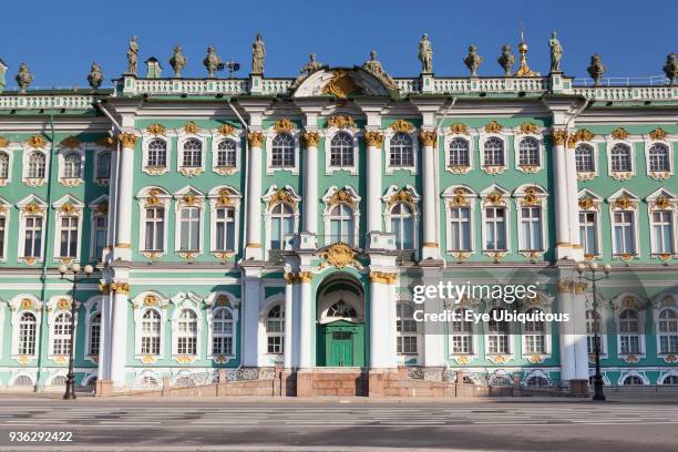 Russia, Saint Petersburg, The Winter Palace, Hermitage Museum, from Palace Square.