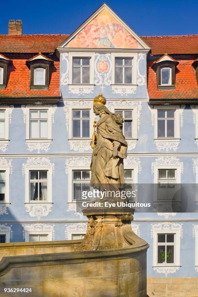 Germany, Bavaria, Bamberg, Kaiserin Kunigunde statue, Empress of the Holy Roman Empire by marriage to Holy Roman Emperor Saint Henry II and a...