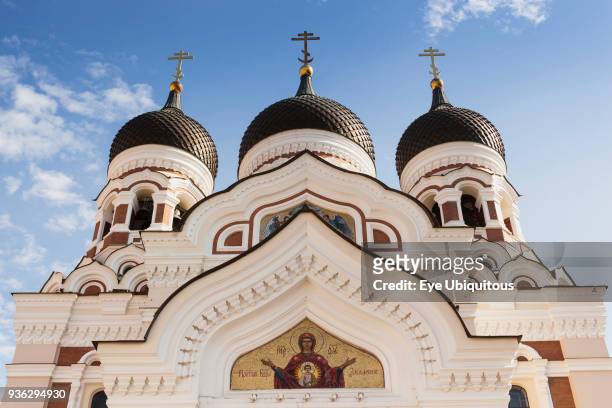 Estonia, Tallinn, Orthodox Cathedral of Alexander Nevsky, Toompea.