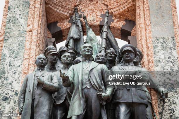 Turkey, Istanbul, Republic Monument, designed by Pietro Canonica, Taksim Square.