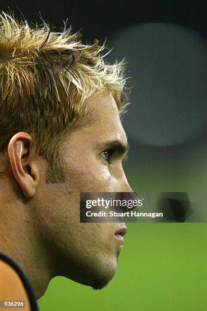 Mark McVeigh for Essendon watches on from the sidelines during the AFL Match between Essendon Bombers and the Adelaide Crows at Colonial Stadium ,...