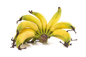 Lebmuernang banana isolated on white background