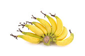 Lebmuernang banana isolated on white background