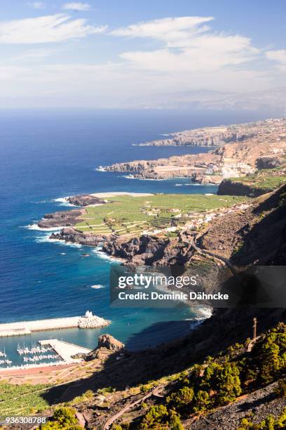 tenerife north coast seen from "garachico" town (canary islands. spain) - dähncke stock pictures, royalty-free photos & images