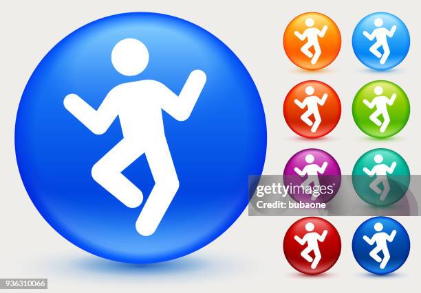 man dancing icon - zumba stock illustrations