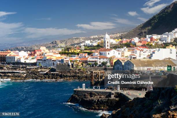 view of "garachico" town, in north of tenerife island (canary islands) - dähncke stock pictures, royalty-free photos & images