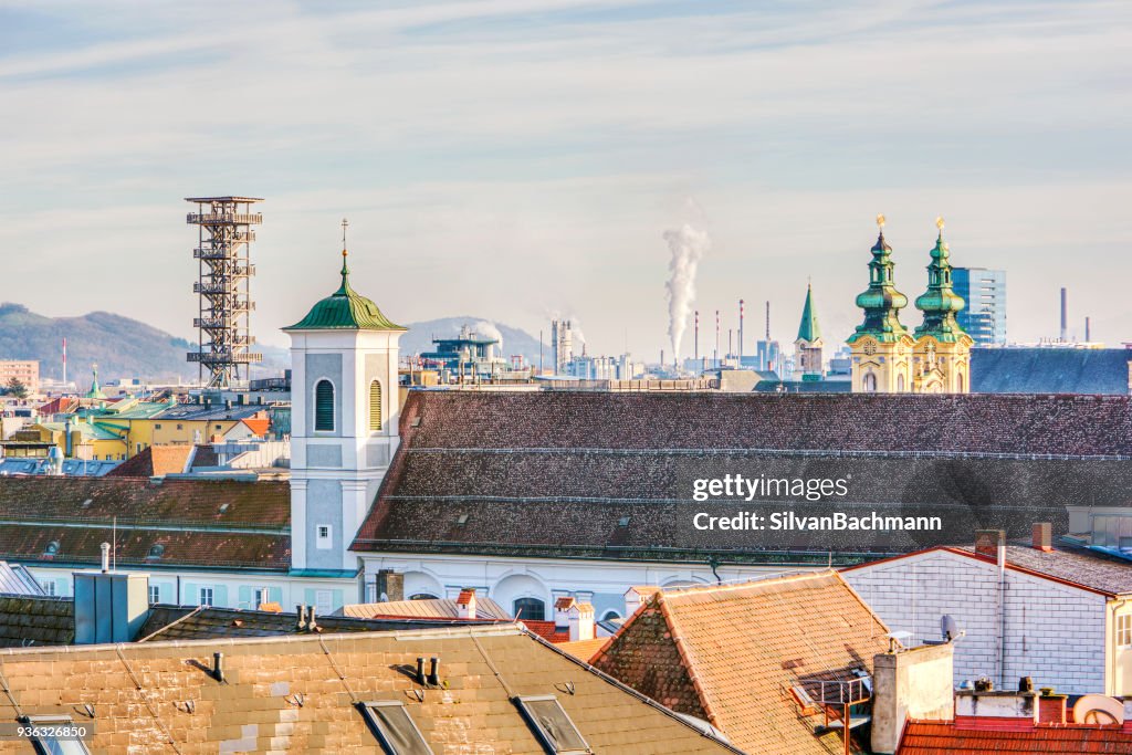 City skyline, Linz, Austria