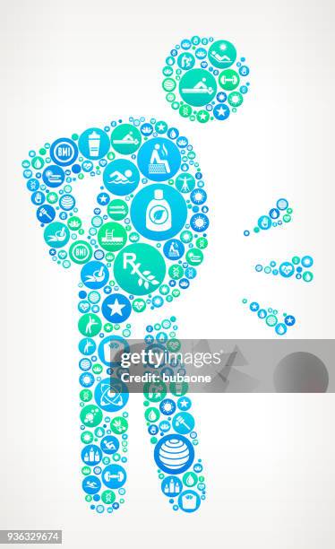 obesity  spa and wellness vector icon pattern - obesity icon stock illustrations