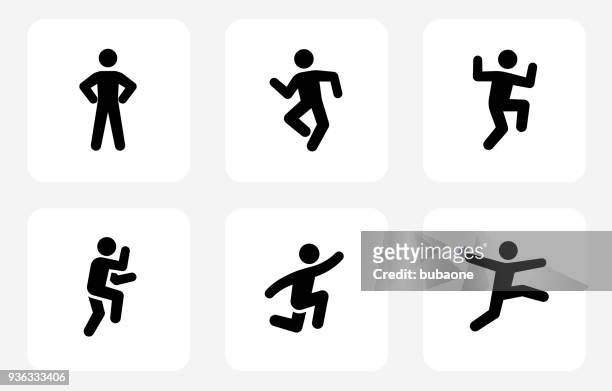 fitness and healthy lifestyle - stick figure arms raised stock illustrations