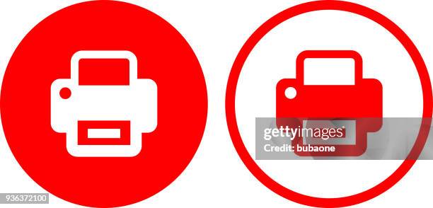 computer printer icon - printing out stock illustrations