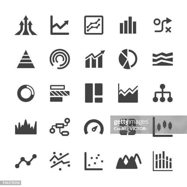 info graphic icons - smart series - progress report stock illustrations