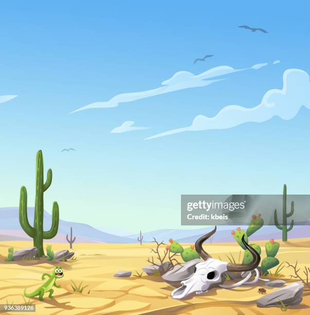 desert - cartoon cow vector stock illustrations
