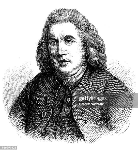 dr samuel johnson - samuel johnson english writer stock illustrations