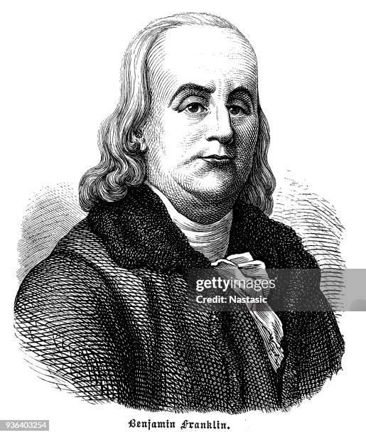 benjamin franklin - benjamin franklin stock illustrations