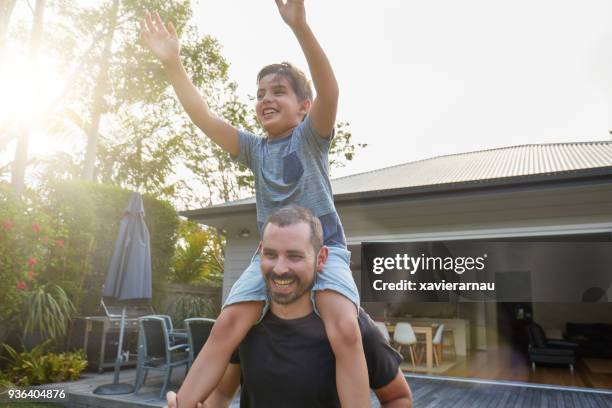 spending time together at home - single father stock pictures, royalty-free photos & images