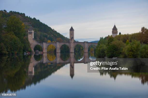 reflection - cahors stock pictures, royalty-free photos & images
