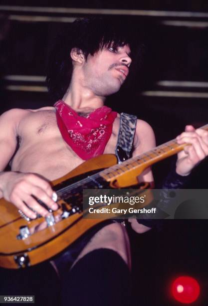 Prince Riz American musician Prince performing at the Ritz club in the East ...